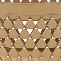 Nereide 45 Round Brown Leather Basket #2