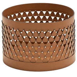 Nereide 45 Round Brown Leather Basket #1