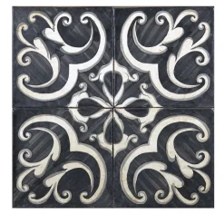 Nero Lava Set of 4 Tiles #5