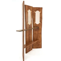 Nessente Ash Wood Triple Panel Mirror