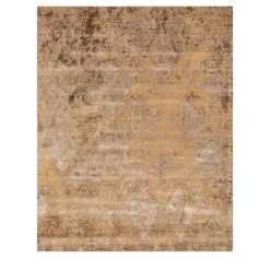 Neutral Blooms Silver Mink & Light Peach Hand Knotted Rug