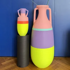 New Giant Teodosio Yellow Purple Light Blue And Pink Amphora