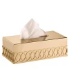 NEW YORK RECTANGULAR TISSUE BOX - GOLD