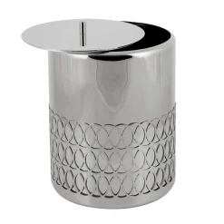 NEW YORK WASTE BASKET - SILVER