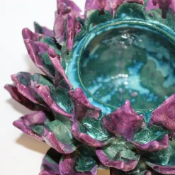 Ninfea Purple And Blue Ceramic Centerpiece