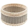 Nîmes Leather & Rattan Medium Basket
