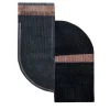 Noir Soiree Caviar & Leather Brown Hand Tufted Rug