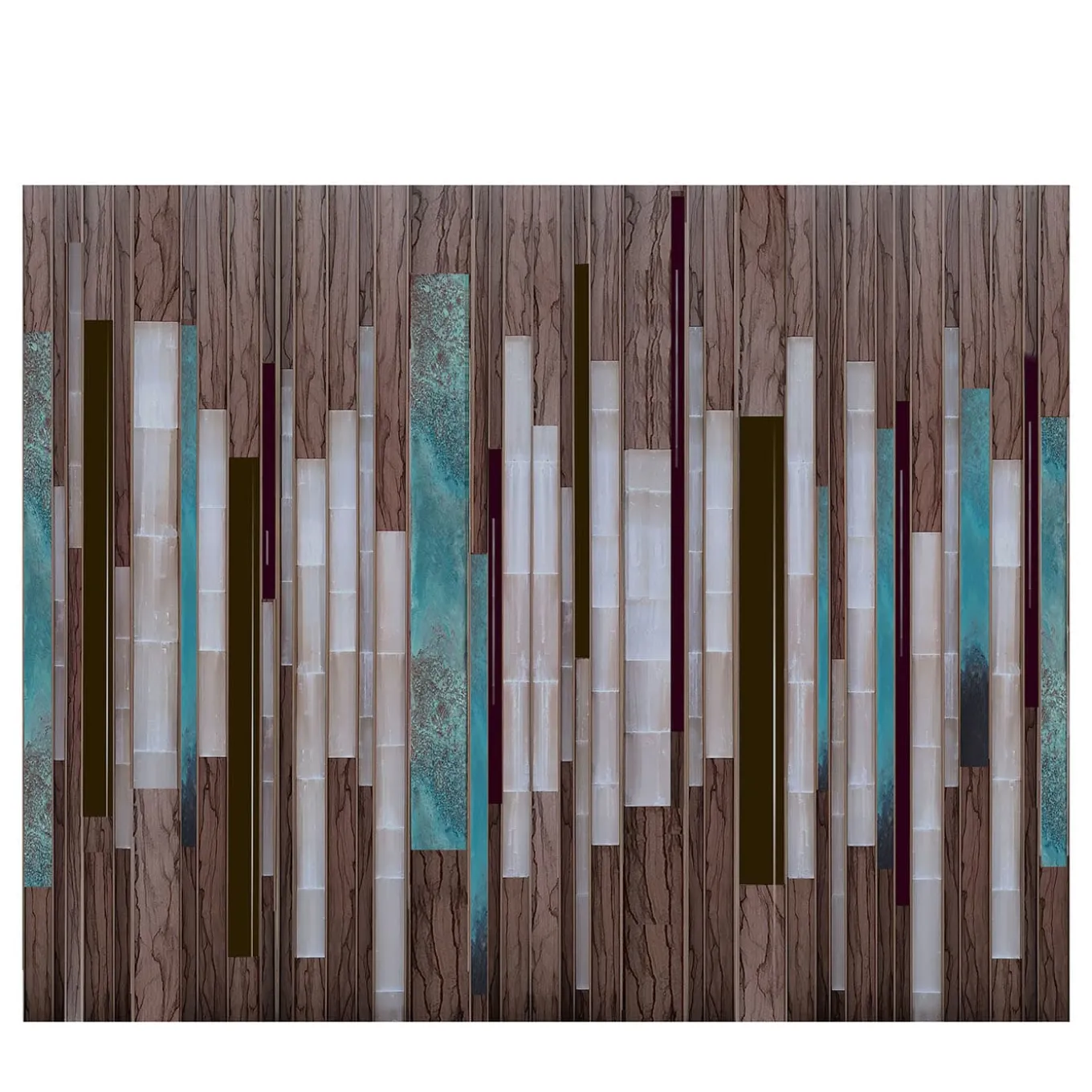 Northern Light Polychrome Decorative Panel