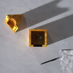 Nostalgia Yellow Marble Jewerly Box