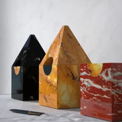 Nostalgia Yellow Marble Jewerly Box