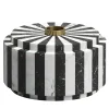 Nova White And Black Candle Holder By Jacopo Simonetti