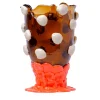 Nugget Brown and Orange Large Vase by Gaetano Pesce