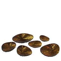 Oasi Set of Six Crystal Centerpieces