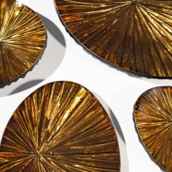 Oasi Set of Six Crystal Centerpieces