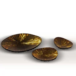 Oasi Set of Six Crystal Centerpieces