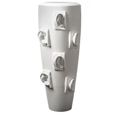 Obice David's Ears White Decorative Vase