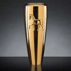 Obice Horse Gold Vase