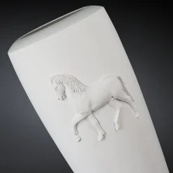 Obice Horse White Vase