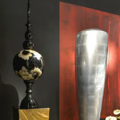 Obice Tall Silver Vase