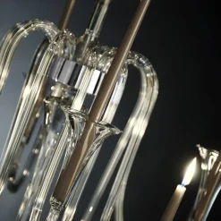 Octopus 13-Arm Transparent Candelabra