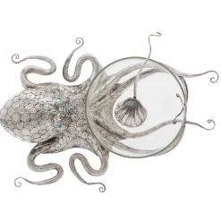 Octopus Sterling Silver and Crystal Tureen