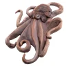 Octopus Wood Statuette