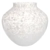 Olla Opaline White Murano Glass Large Vase