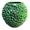 Onda Series Medium Round Verdant Gilded Moss Decorative Vase