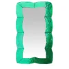 Onda Smeraldo Murano Glass Wall Mirror