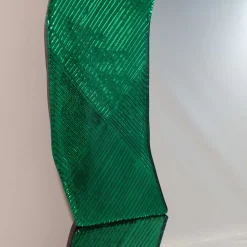 Onda Smeraldo Murano Glass Wall Mirror