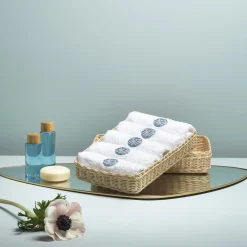 Onda Wicker Washcloth Holder Basket