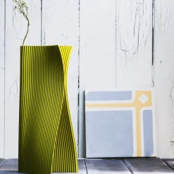Onda Yellow Decorative Vase