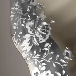 Ondine Sinuous Silver Wall Mirror