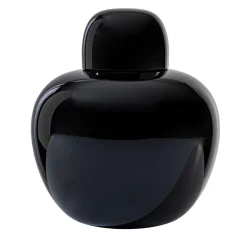 Opaco Black Vase with Cap by Tobia Scarpa
