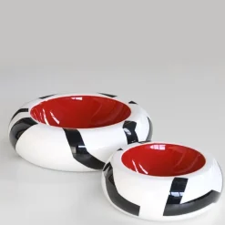 Optical Round Polychrome Bowl