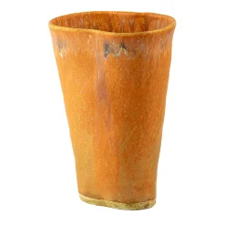 Orange Chalice Vase