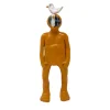 Orange Deep-Sea Diver Sculpture