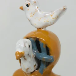 Orange Deep-Sea Diver Sculpture