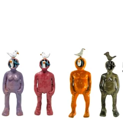 Orange Deep-Sea Diver Sculpture