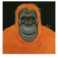 Orange-u-tan Acrylic Painting On Canvas