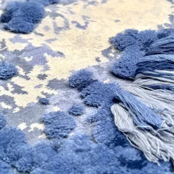 Orbis Blue and White Rug