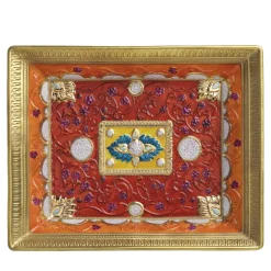 Orient Red Orange Gold Vide Poche