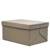 Origami Light Brown Leather Closet Box