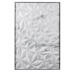Origami White Carrara Marble Decorative Panels