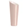Orizzonte Oblique Peach And Milkwhite Glass Vase