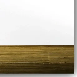 Orizzonte Rectangular Mirror Decorated with Gold Troweled Resin