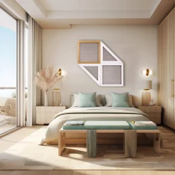 ORU Collection Essential Black & White Triangle Wall Decor