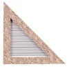 ORU Collection Luxury Antiqued Travertine Triangle Wall Decor