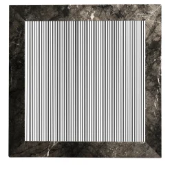 ORU Collection Luxury Grigio Carnico Marble Square Wall Decor