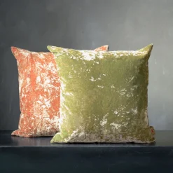 Osmonde Square Green Velvet Cushion